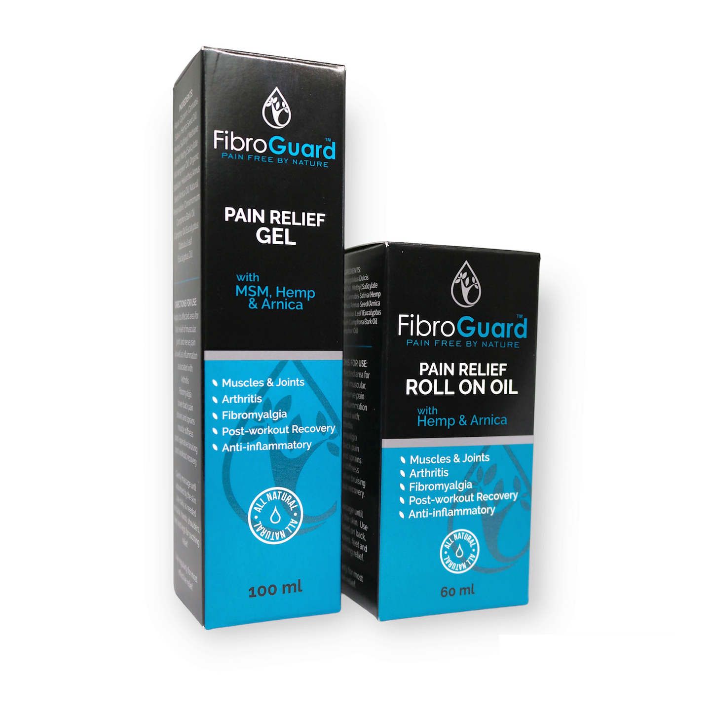 COMBO - 60ml Pain Relief Roll-On OIL & 100ml Pain Relief GEL